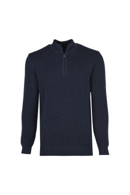 پلیور بافت نیم زیپ