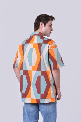 پیراهن آستین کوتاه طرحدار