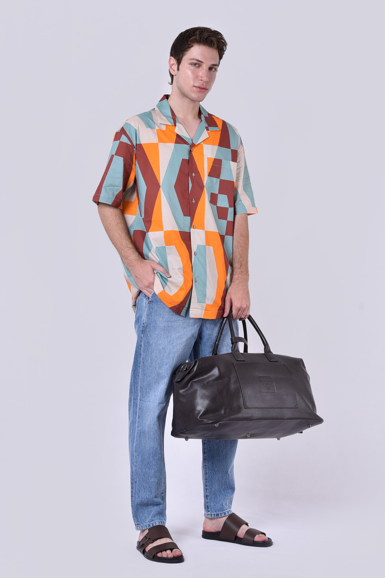 پیراهن آستین کوتاه طرحدار