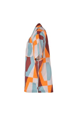 پیراهن آستین کوتاه طرحدار