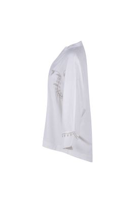 شومیز آستین بلند گلدوزی