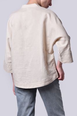 شومیز آستین بلند گلدوزی