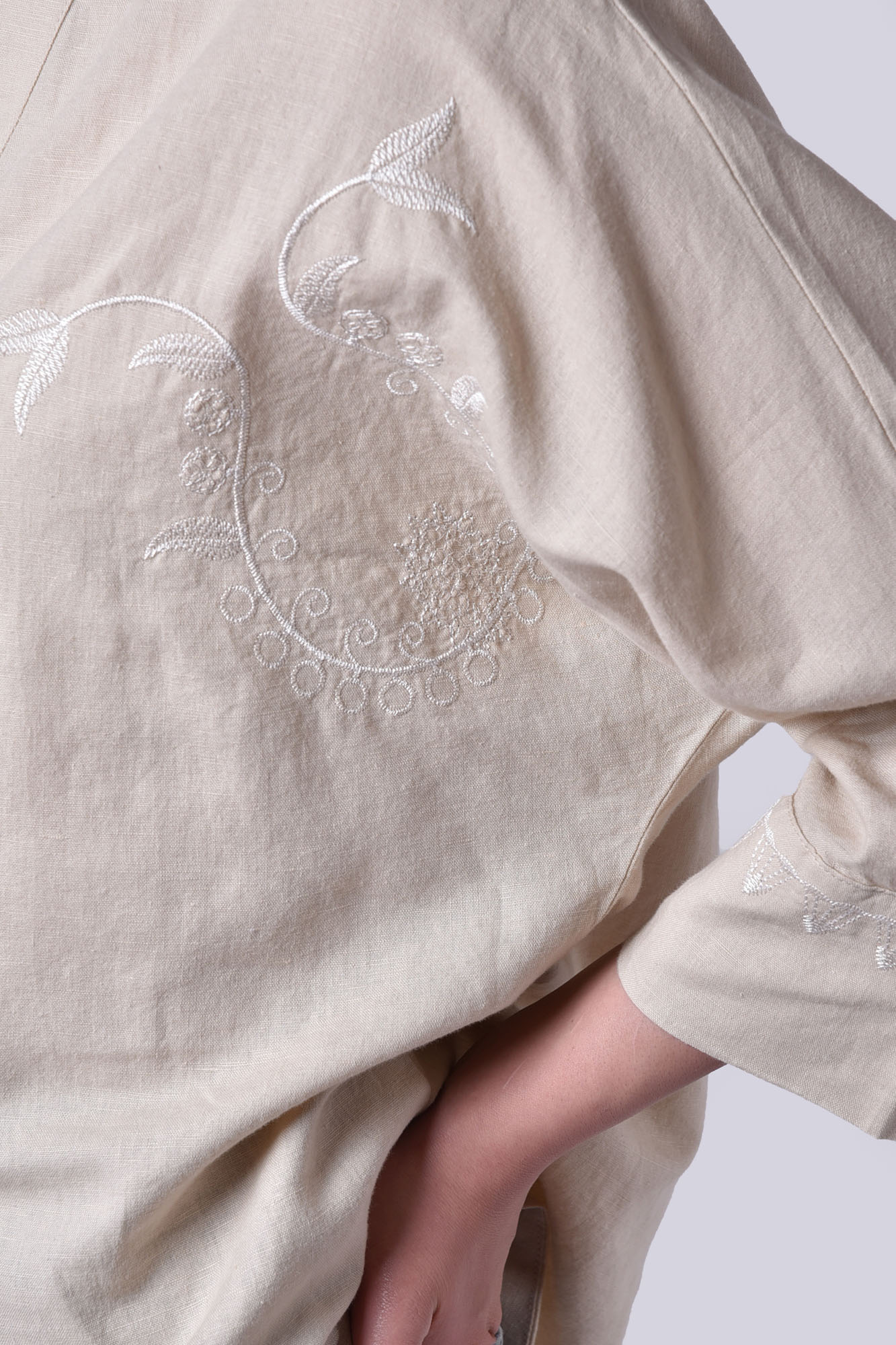 شومیز آستین بلند گلدوزی