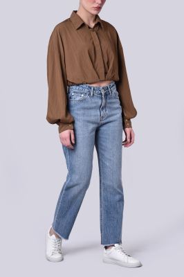 بلوز آستین بلند ساده