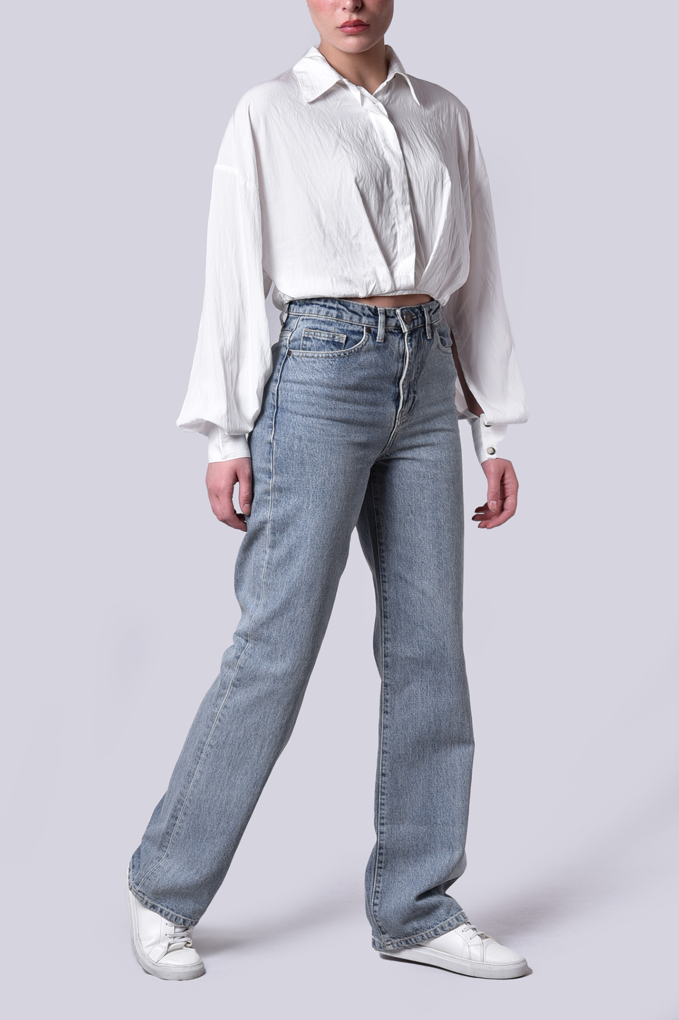 بلوز آستین بلند ساده