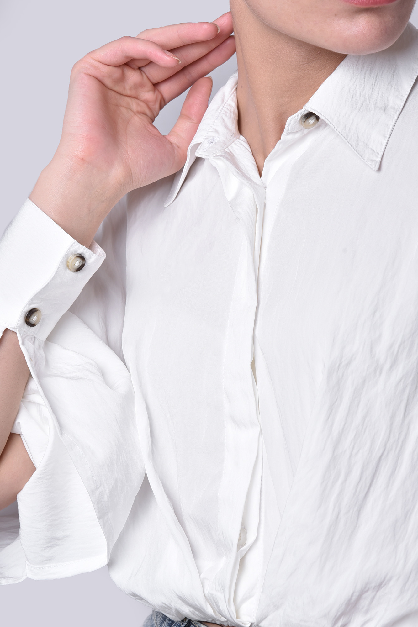 بلوز آستین بلند ساده