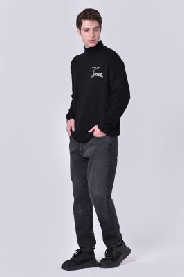 تیشرت آستین بلند یقه اسکی چاپی