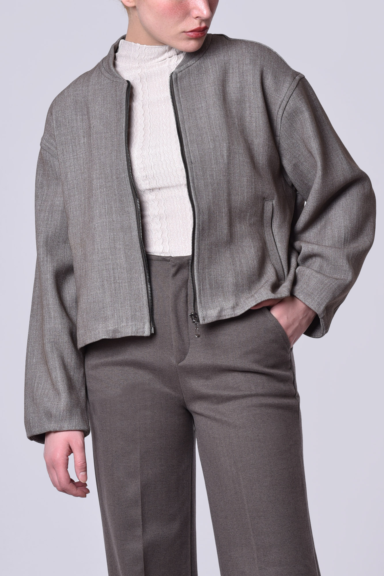 سوئیشرت تمام زیپ ساده