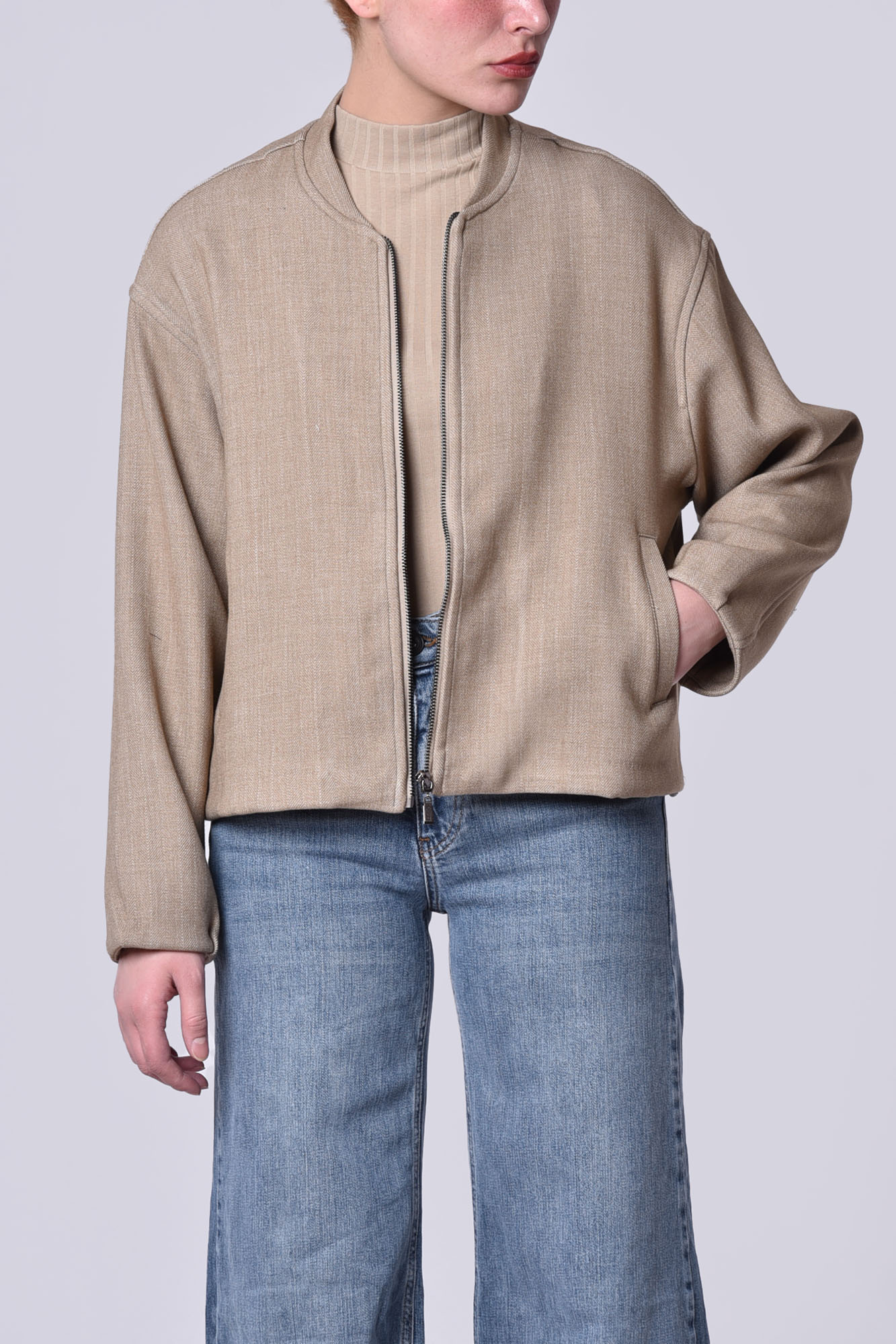 سوئیشرت تمام زیپ ساده