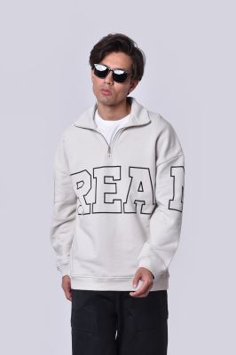 سوئیشرت نیم زیپ چاپی