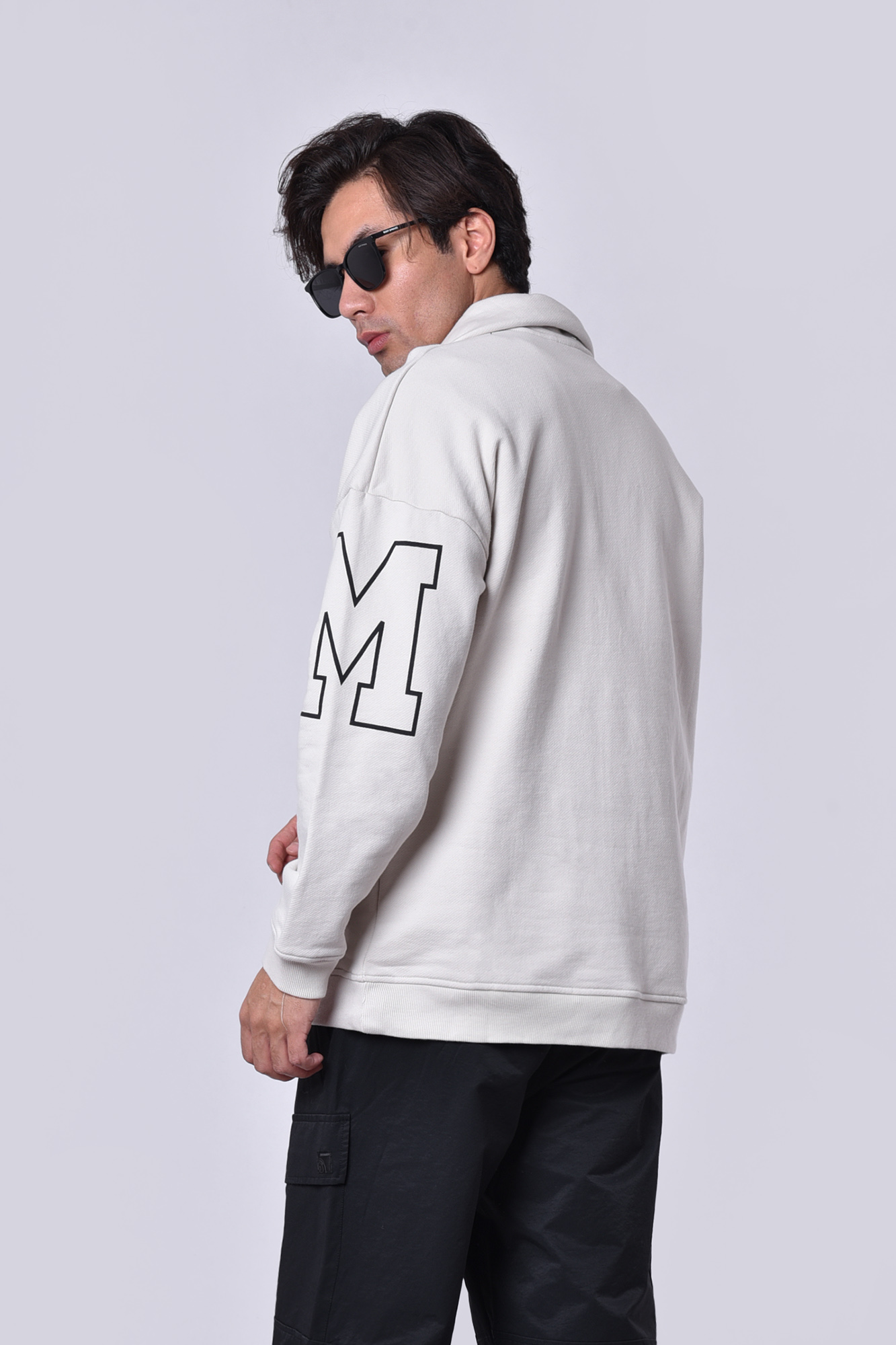 سوئیشرت نیم زیپ چاپی