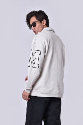 سوئیشرت نیم زیپ چاپی