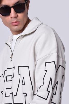 سوئیشرت نیم زیپ چاپی