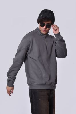 سوئیشرت نیم زیپ گلدوزی