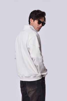 سوئیشرت نیم زیپ گلدوزی