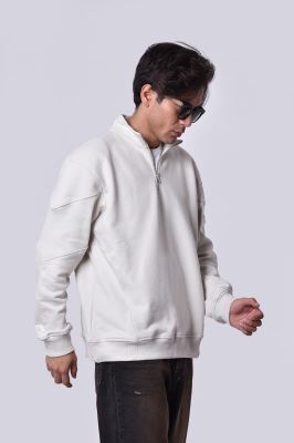 سوئیشرت نیم زیپ گلدوزی