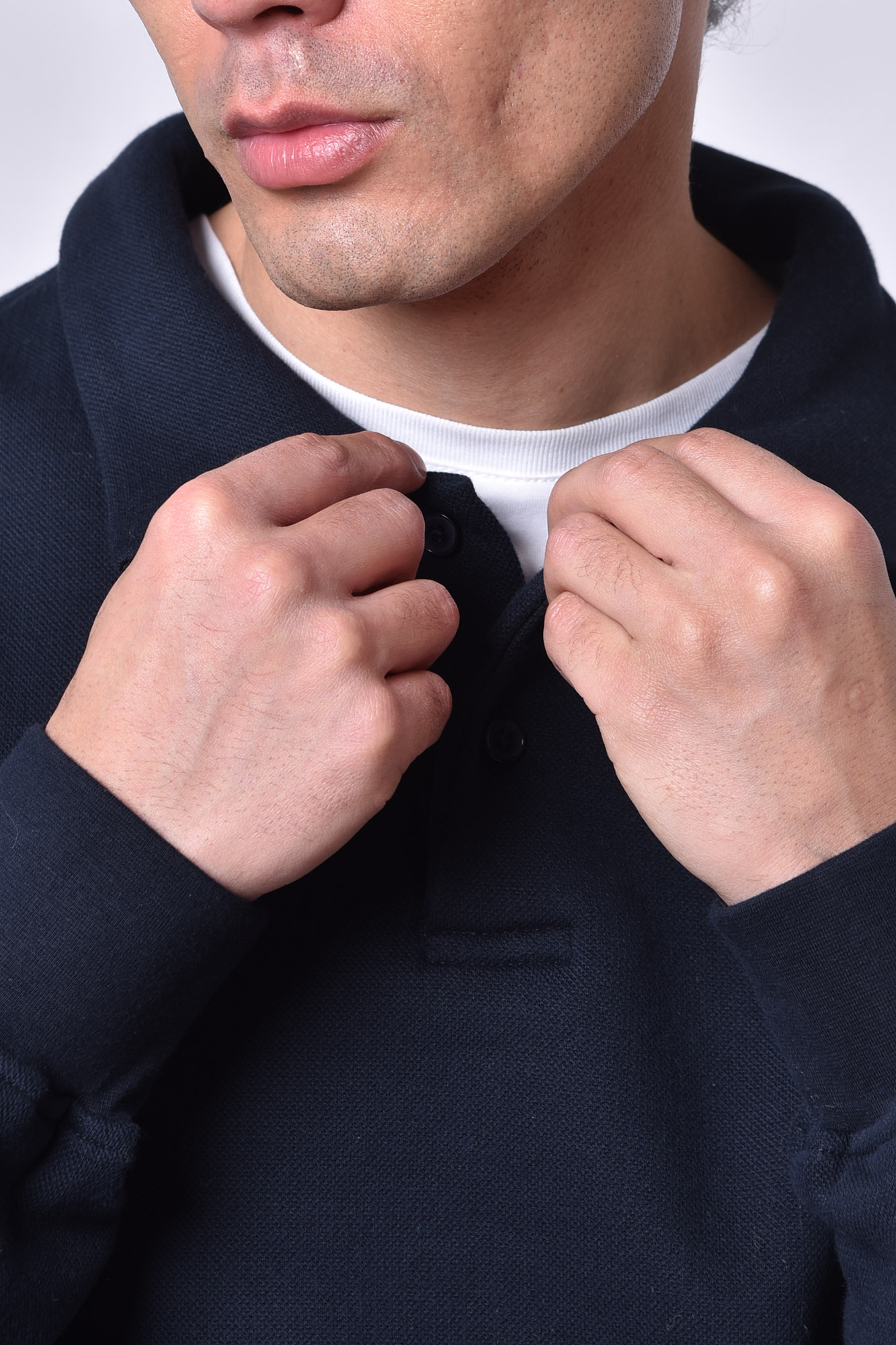 پولوشرت آستین بلند ساده