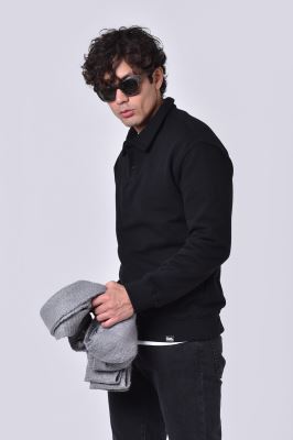 پولوشرت آستین بلند ساده