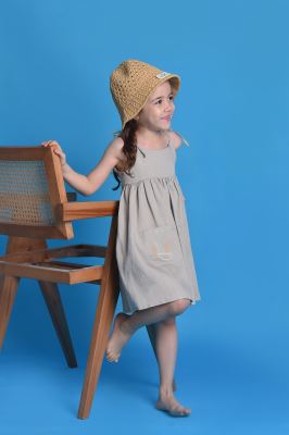 پیراهن کوتاه لینن دخترانه