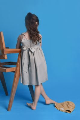 پیراهن کوتاه لینن دخترانه