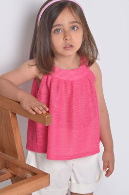 تاپ پیراهنی ساده دخترانه