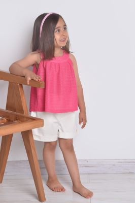 تاپ پیراهنی ساده دخترانه