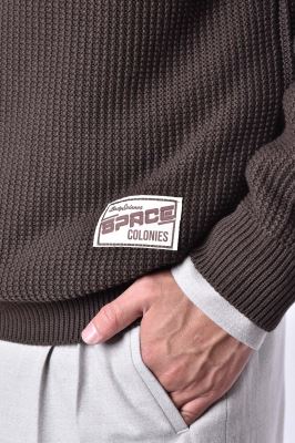 بافت یقه گرد ساده