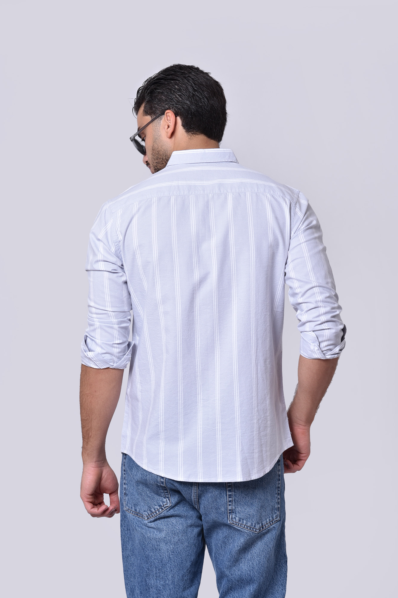 پیراهن آستین بلند راه راه