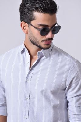 پیراهن آستین بلند راه راه