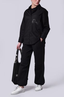 شومیز آستین بلند چاپی