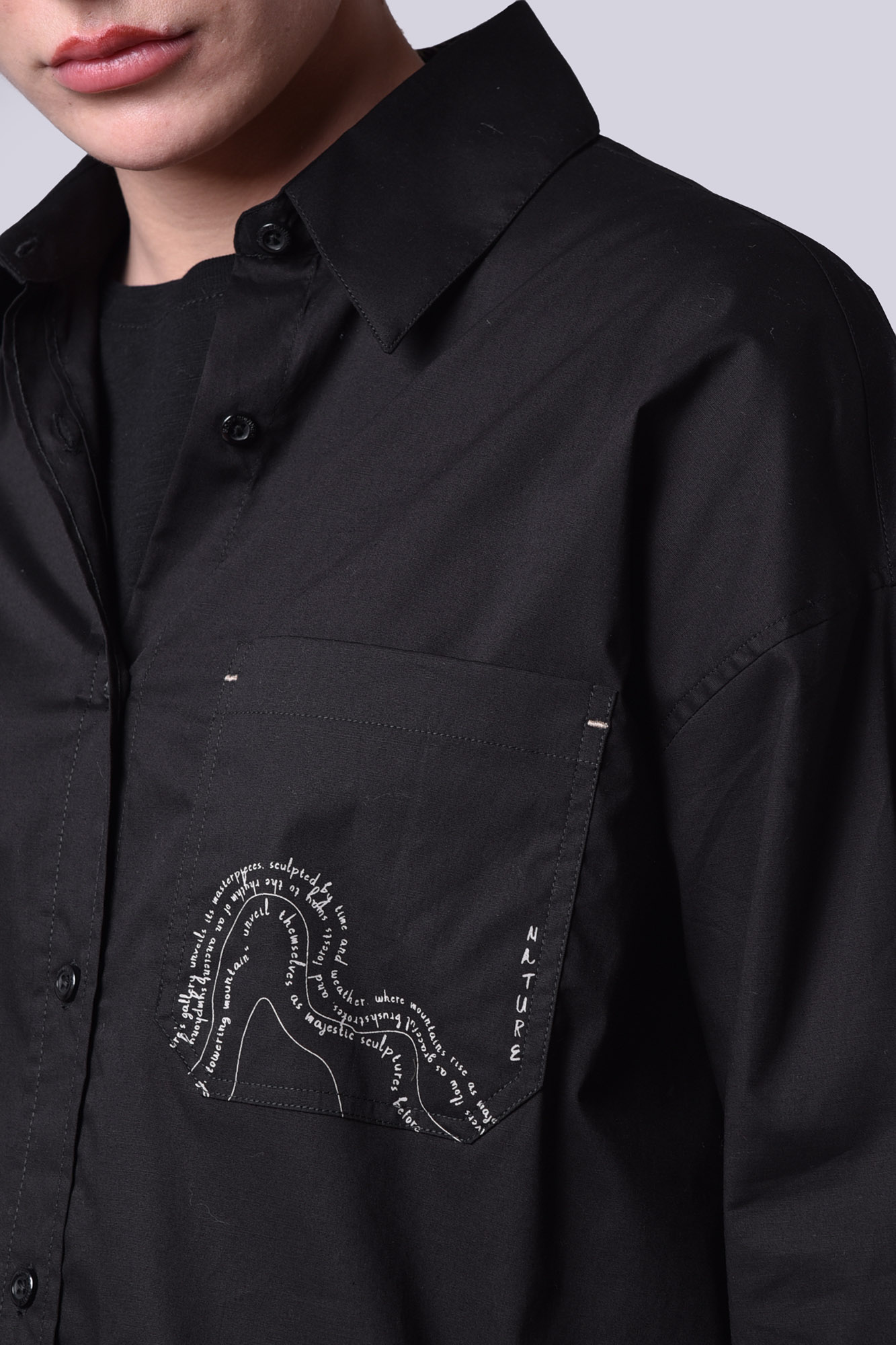 شومیز آستین بلند چاپی