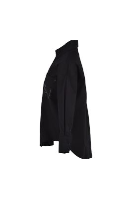 شومیز آستین بلند چاپی