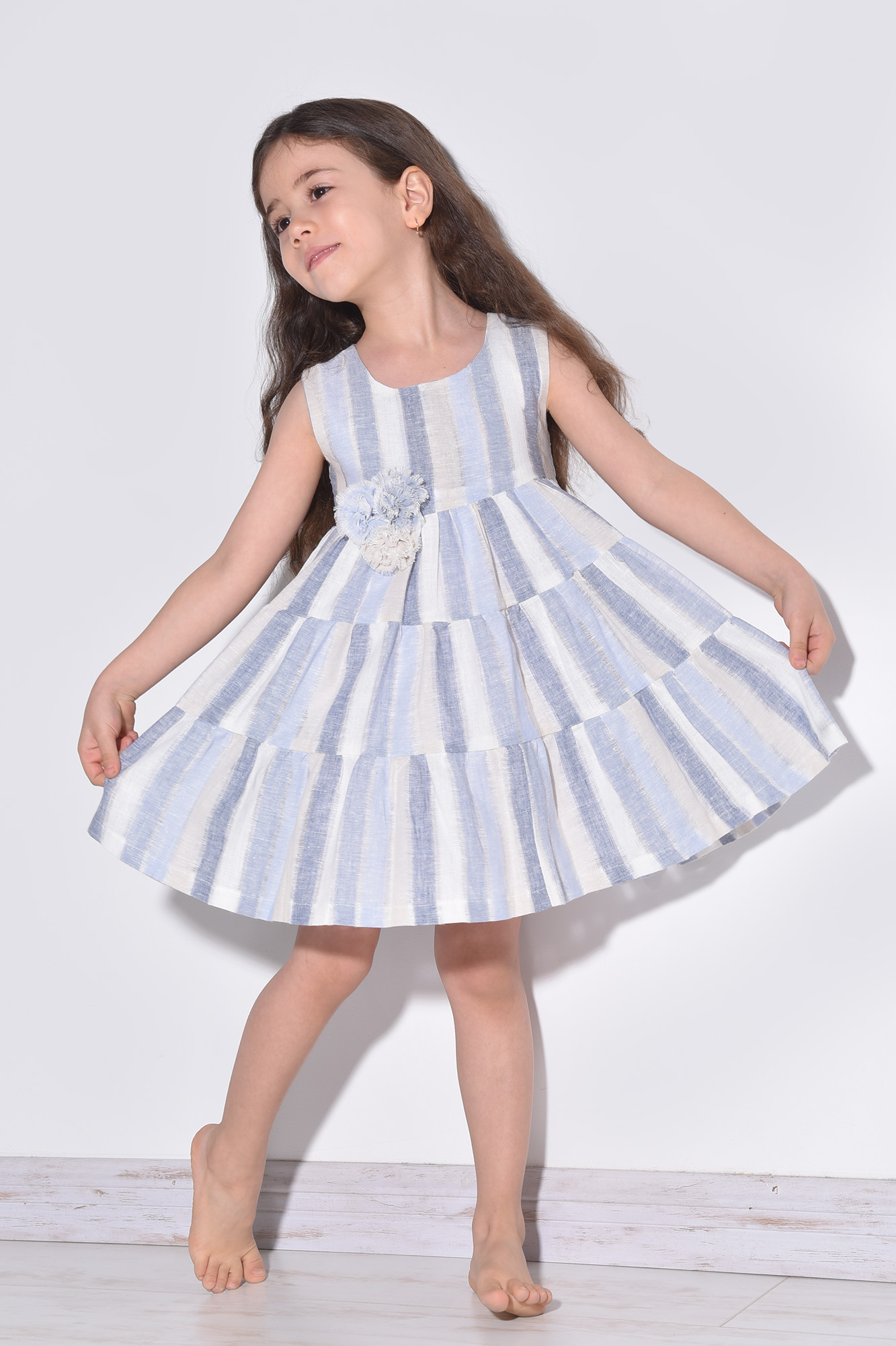 پیراهن کوتاه لینن دخترانه