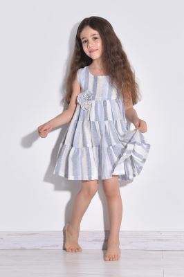 پیراهن کوتاه لینن دخترانه