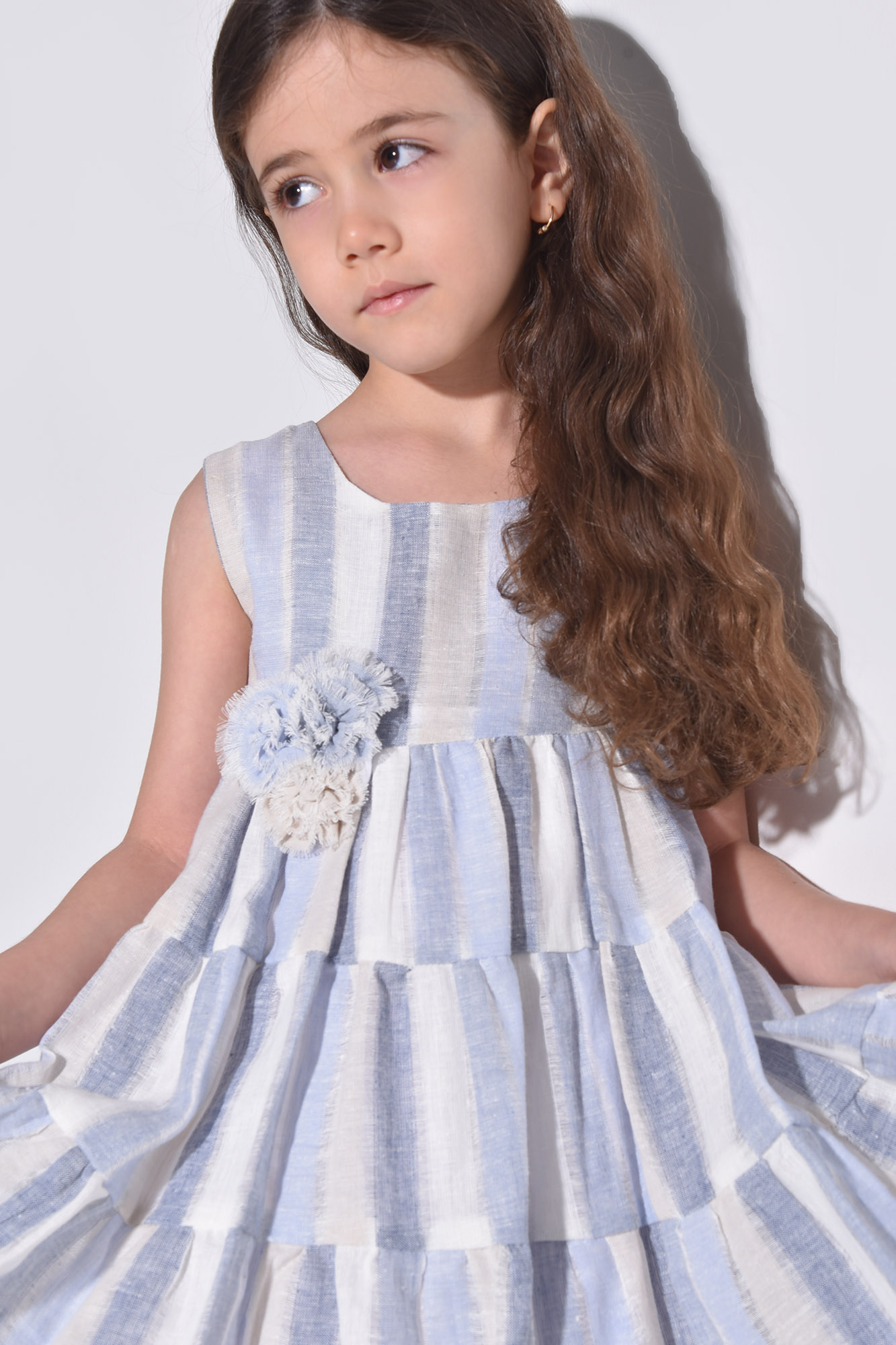 پیراهن کوتاه لینن دخترانه