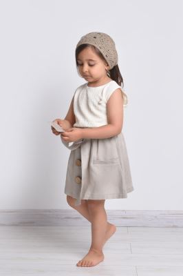 دامن کوتاه لینن دخترانه