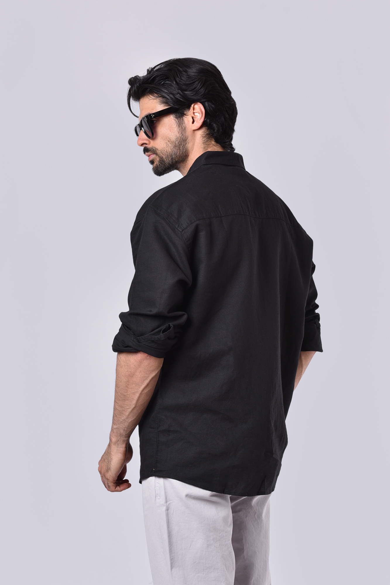 پیراهن آستین بلند لینن