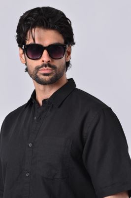 پیراهن آستین کوتاه لینن