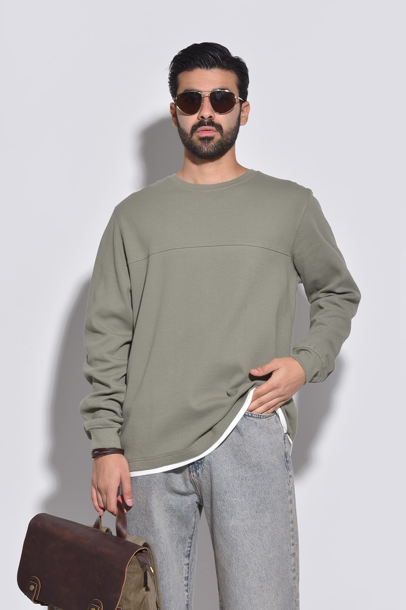 تیشرت آستین بلند ساده