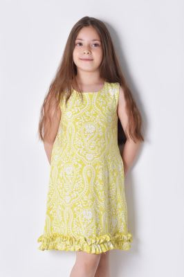 پیراهن کوتاه طرحدار دخترانه