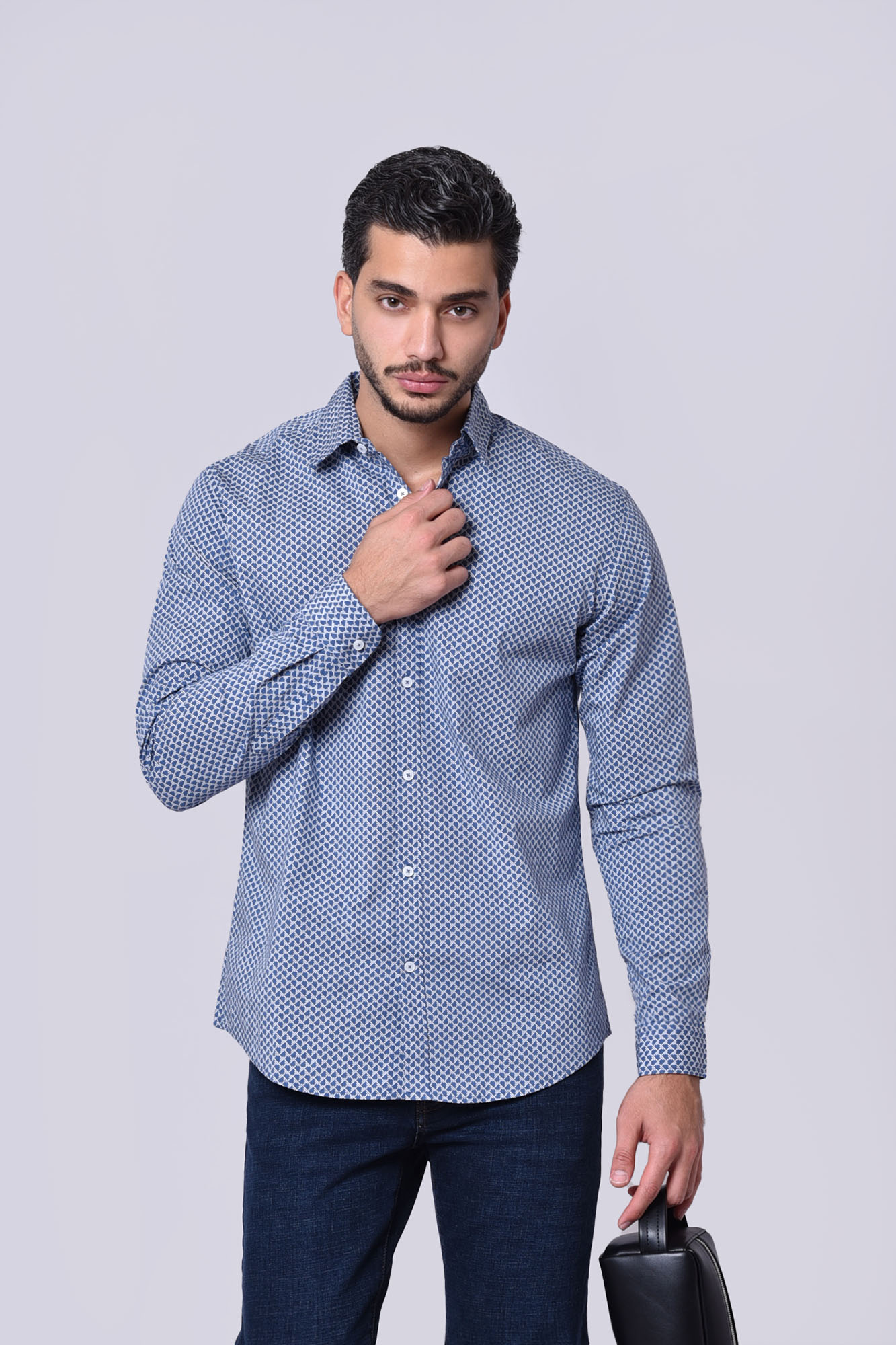 پیراهن آستین بلند طرحدار