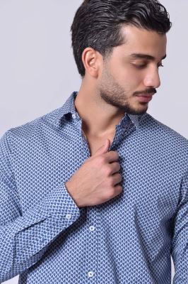 پیراهن آستین بلند طرحدار