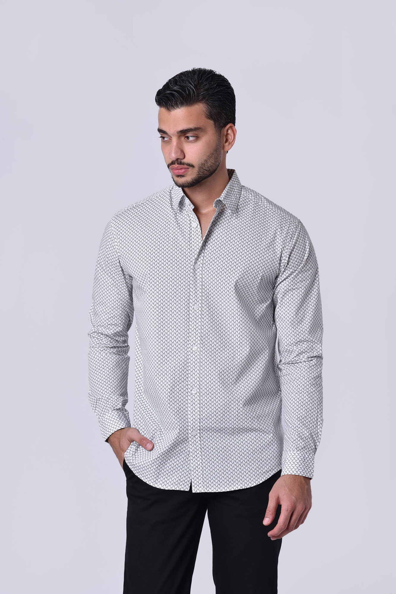 پیراهن آستین بلند طرحدار