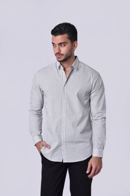 پیراهن آستین بلند طرحدار