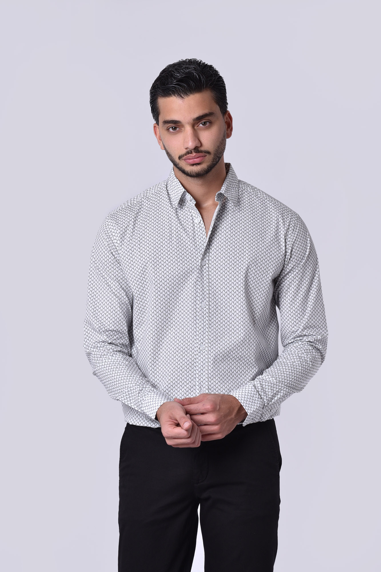 پیراهن آستین بلند طرحدار