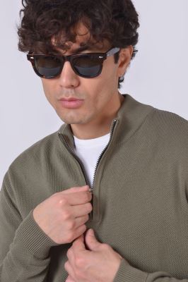 پلیور بافت نیم زیپ