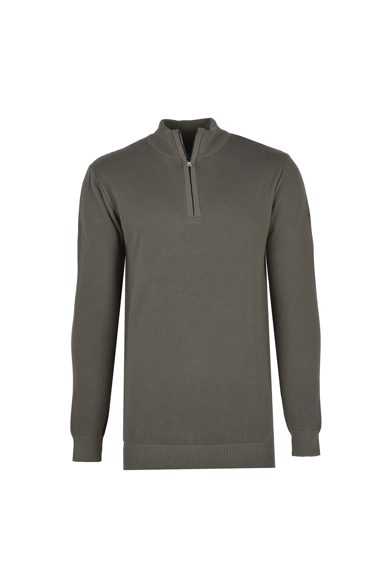 پلیور بافت نیم زیپ