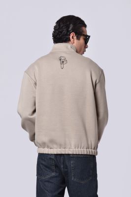 سوئیشرت نیم زیپ گلدوزی