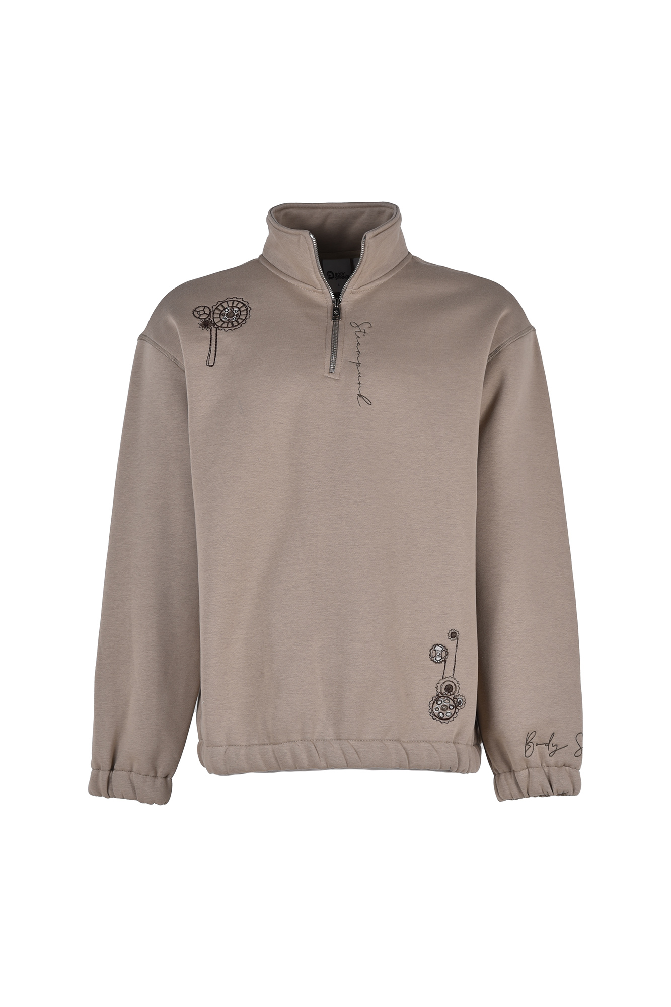 سوئیشرت نیم زیپ گلدوزی