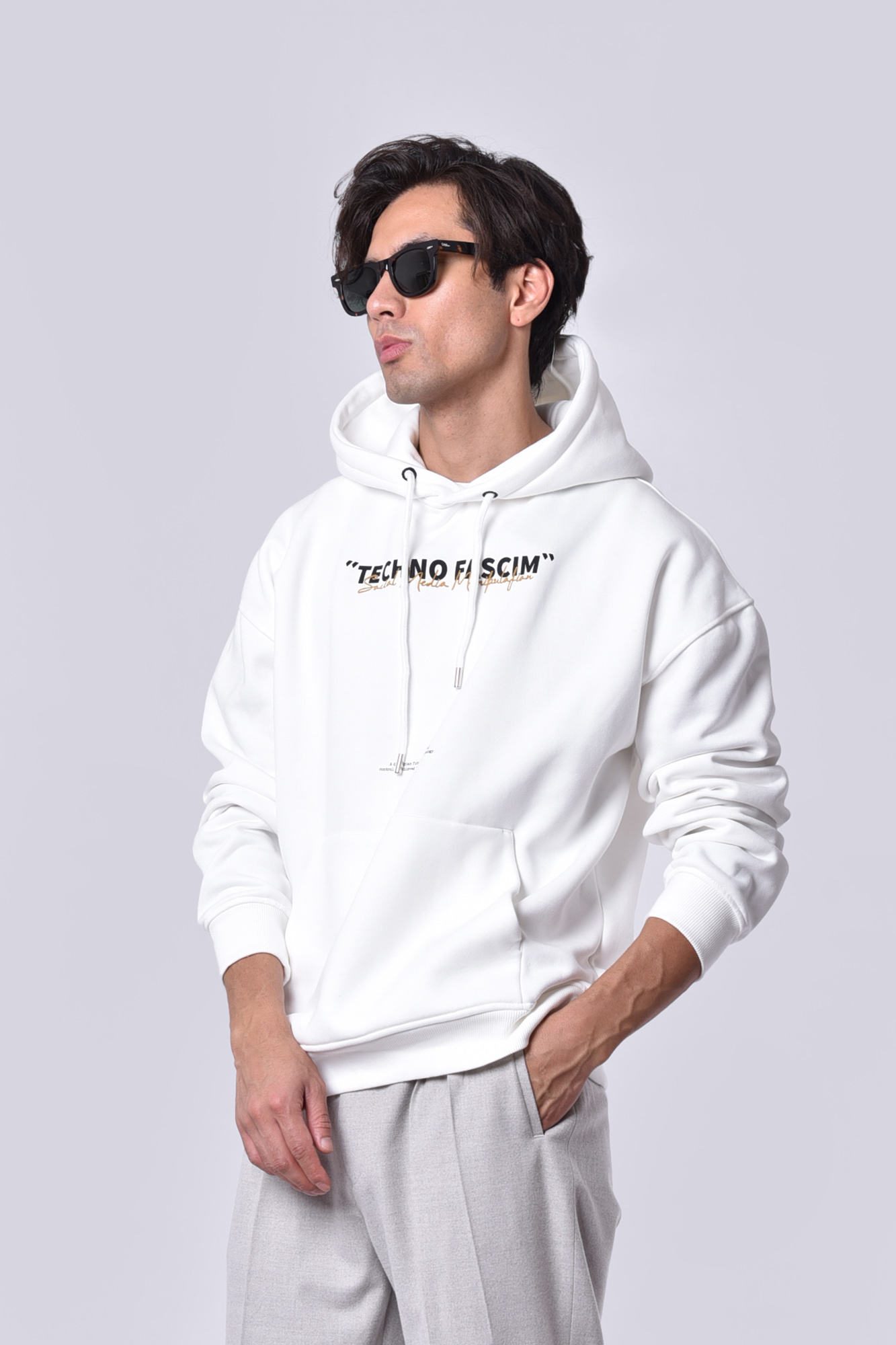 هودی آستین بلند چاپی